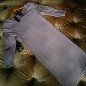 Bebe Studded Sleeve Dress